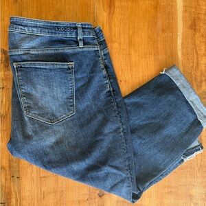 Vigoss Women's Dark Blue Ankle Jeans